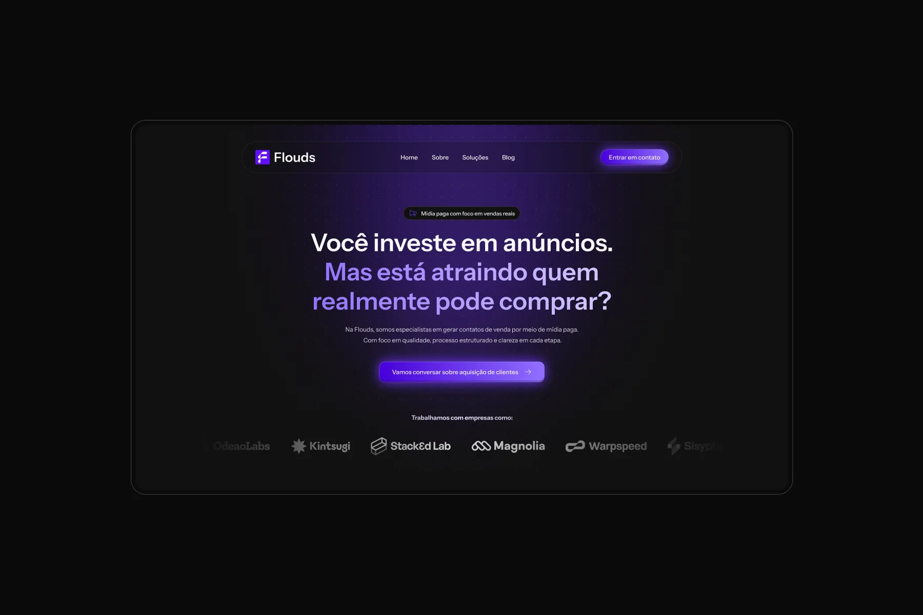 Flouds Performance Digital: Transformando uma marca orientada a dados em uma presença digital de alta performance, imagem 2