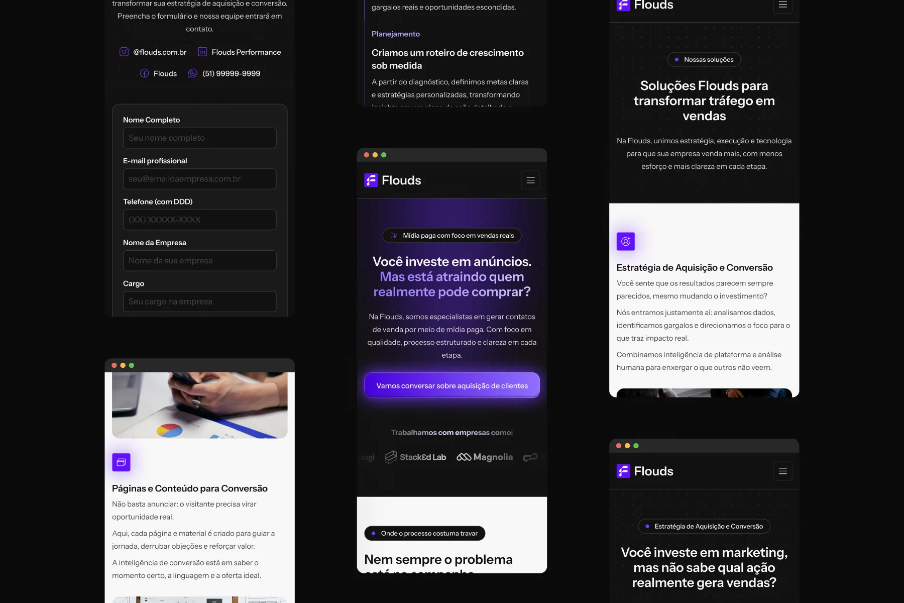 Flouds Performance Digital: Um website moderno, estratégico e focado em conversão, imagem 3