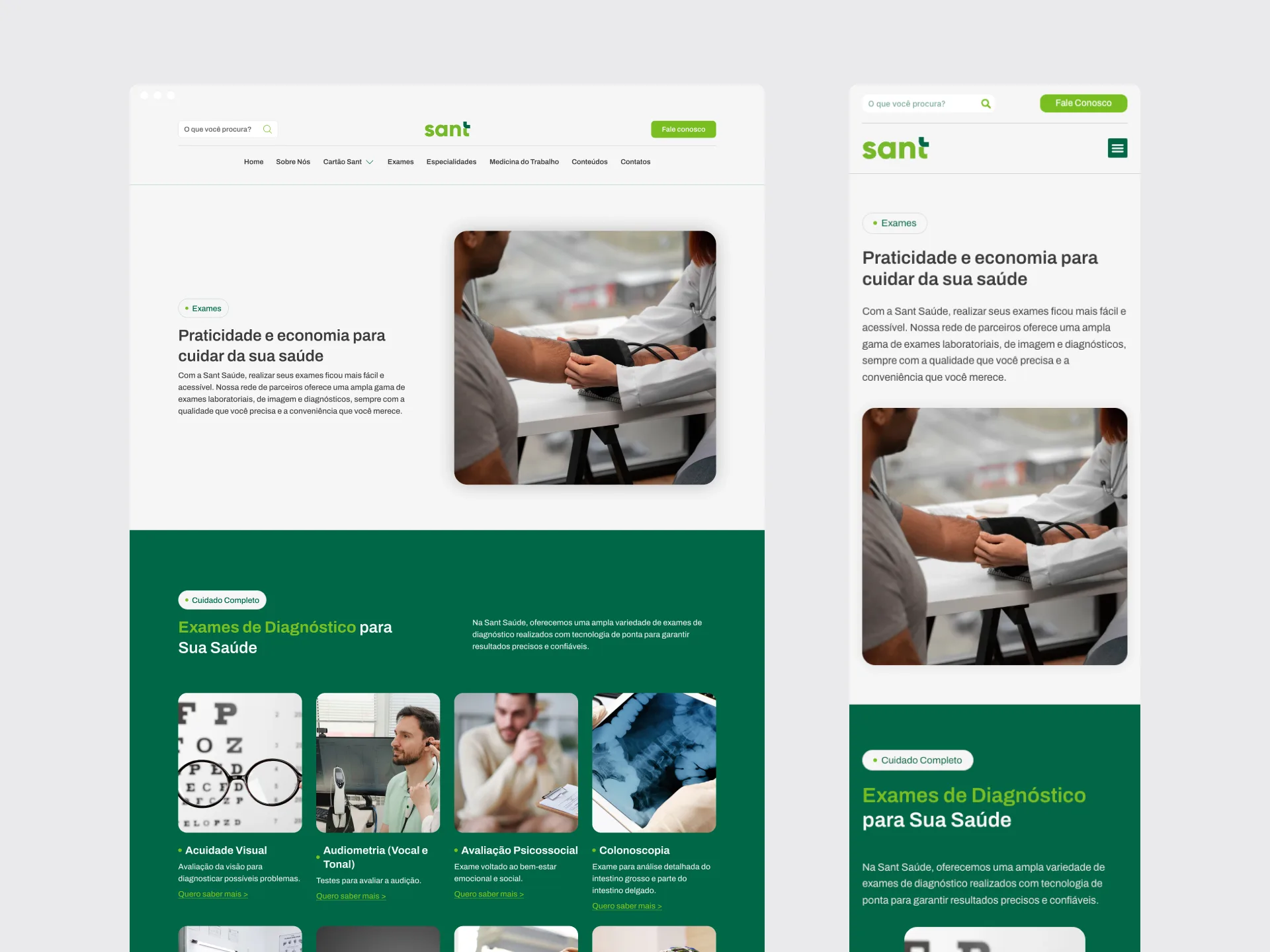 Sant Saúde: Um design system focado em performance que simplificou o conteúdo e a navegação, imagem 3